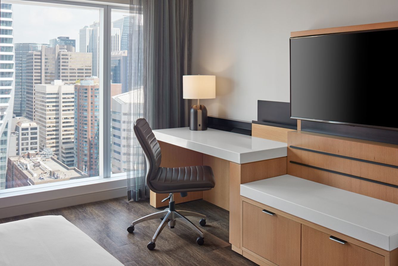 Interior photo of a room at the hotel